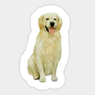 Golden Retriever (light) - Just the Dog Sticker